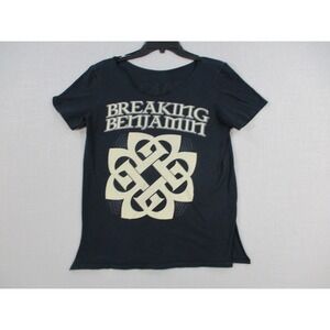 Breaking Benjamin Acoustic Tour 2014 Graphic T-Shirt Black Women‎ Small